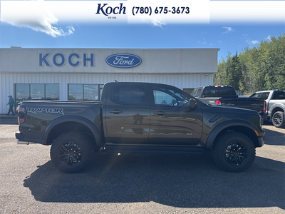 NEW 2026 Ford Ranger Raptor - EBONY, LEATHER-TRIMMED FRONT HEATED BUCKET SEATS Interior - $84,809 - Stock #A26242 - VIN 1FTER4LR3TLE42917