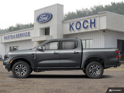 NEW 2026 Ford Ranger LARIAT - Carbonized Grey Metallic Exterior - $62,110 - Stock #A26192 - VIN 1FTER4KP5TLE17131