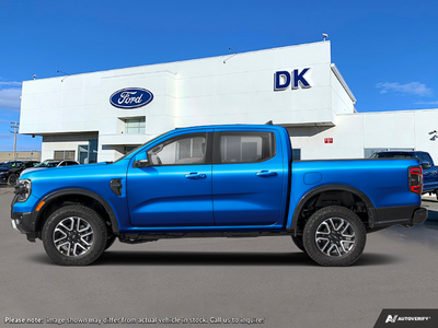 NEW 2026 Ford Ranger LARIAT - Velocity Blue Metallic Exterior - $60,983 - Stock #D60570 - VIN 1FTER4KH0TLE23136