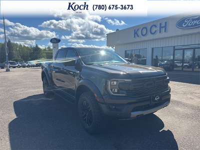 NEW 2026 Ford Ranger Raptor - Shelter Green Metallic Exterior - $84,809 - Stock #A26242 - VIN 1FTER4LR3TLE42917