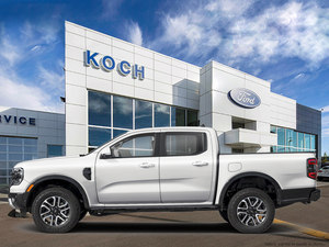 NEW 2026 Ford Ranger LARIAT - Oxford White Exterior - $65,219 - Stock #E61070 - VIN 1FTER4KP6TLE37114