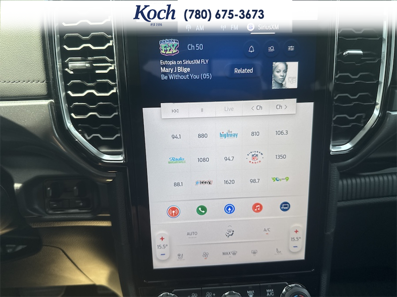 NEW 2026 Ford Ranger LARIAT - Avalanche Exterior / EBONY, ACTIVEX TRIMMED FRONT HEATED BUCKET SEATS Interior - $65,369 - Stock #A26217 - VIN 1FTER4KPXTLE31199 - Photo 25
