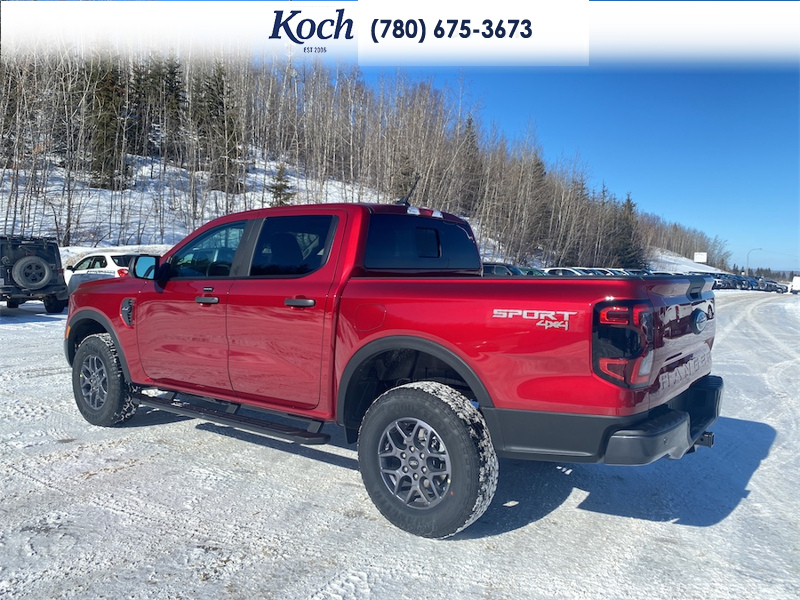 NEW 2026 Ford Ranger XLT - Ruby Red Tri-coat Metallic Exterior / BLACK ONYX XLT CLOTH Interior - $53,595 - Stock #A26074 - VIN 1FTER4HHXTLE09039 - Photo 3