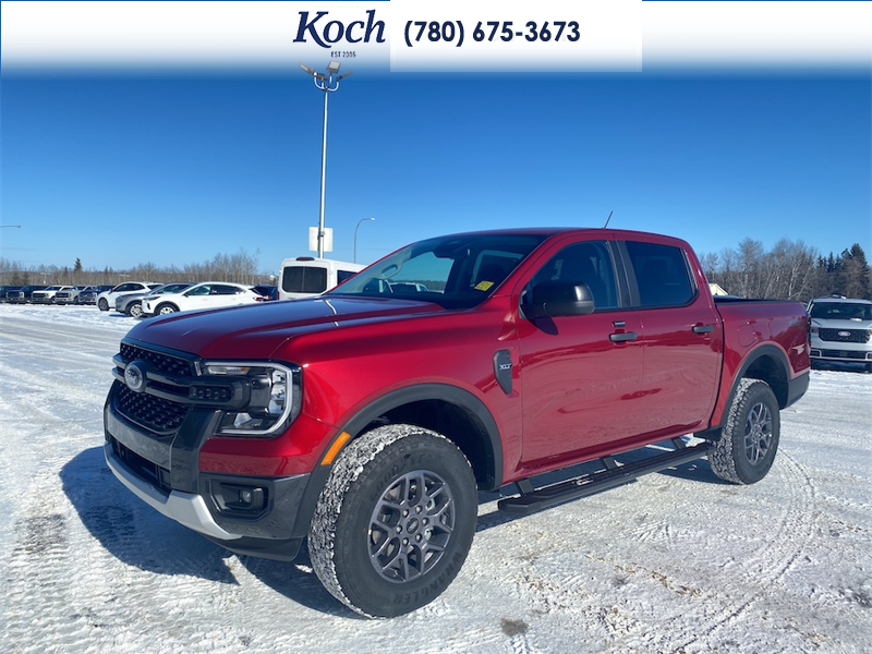 NEW 2026 Ford Ranger XLT - Ruby Red Tri-coat Metallic Exterior / BLACK ONYX XLT CLOTH Interior - $53,595 - Stock #A26074 - VIN 1FTER4HHXTLE09039 - Photo 4