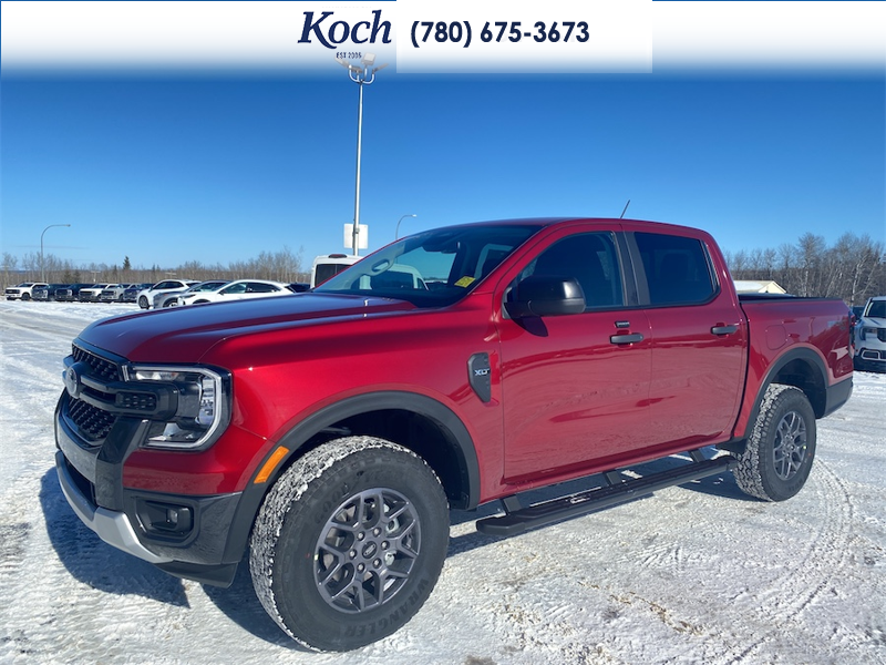 NEW 2026 Ford Ranger XLT - Ruby Red Tri-coat Metallic Exterior / BLACK ONYX XLT CLOTH Interior - $53,595 - Stock #A26074 - VIN 1FTER4HHXTLE09039 - Photo 5