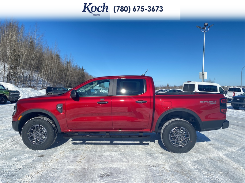 NEW 2026 Ford Ranger XLT - Ruby Red Tri-coat Metallic Exterior / BLACK ONYX XLT CLOTH Interior - $53,595 - Stock #A26074 - VIN 1FTER4HHXTLE09039 - Photo 7