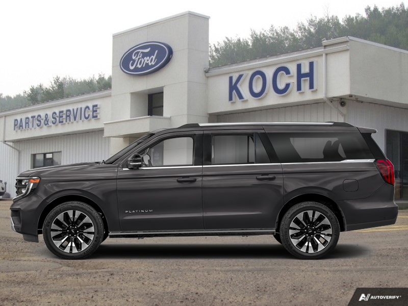 NEW 2027 Ford Expedition Platinum Max - Dark Matter Grey Metallic Exterior / SALT CRYSTAL GREY, LEATHER-TRIMMED HEATED & VENTILATED FRONT CAP Interior - $110,490 - Stock #A27001 - VIN 1FMJK1M8XVEA21948 - Photo 1
