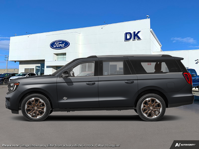 NEW 2027 Ford Expedition King Ranch Max - Agate Black Metallic Exterior - $120,844 - Stock #D70056 - VIN 1FMJK1P88VEA00902
