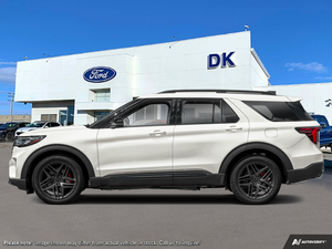 NEW 2027 Ford Explorer ST - Star White Tri-Coat Exterior - $79,864 - Stock #D70048 - VIN 1FMWK8GC0VGA26384
