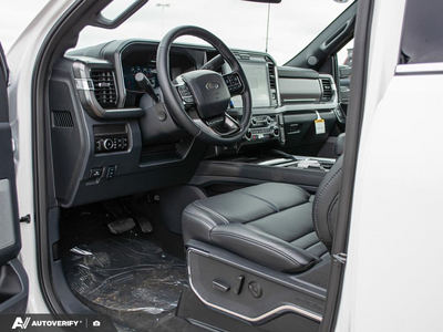 NEW 2027 Ford F-350 Super Duty Platinum - BLACK ONYX/PLATINUM BLUE, UNIQUE PLATINUM LEATHER 40/CONSOLE/40 Interior - $132,098 - Stock #D70030 - VIN 1FT8W3BM8VEC27563