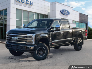 NEW 2027 Ford F-350 Super Duty Platinum - Agate Black Metallic Exterior - $139,818 - Stock #E70091 - VIN 1FT8W3BM8VEC04686