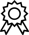 10-year warranty ribbon icon